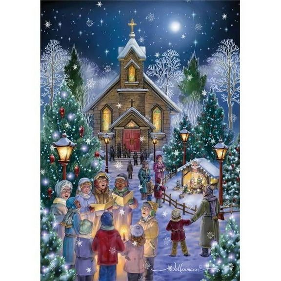Midnight Mass Christmas Cards - Box of 15 Cards & 16 Foil Lined Envelopes