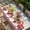 Red, variant on Independence Day Table Cloths for 6 Foot Rectangle Tables, Red Truck Watermelon Star Wooden Grain Patio Waterproof Elastic Fitted Tablecloths, Washable Rectangular Table Cover for Camping