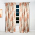 thumbnail image 2 of DESIGN ART Designart 'Handdrawn Asian Flowers with Orange Watercolor' Floral Curtain Single Panel 52 in. wide x 63 in. high - 1 Panel 63 Inches, 2 of 5