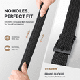 thumbnail image 6 of FAIRWIN Elastic Men's Golf Belts Casual Braided Nylon Work Belts for Men, 6 of 10