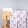 thumbnail image 2 of LollyBanks Baby Blanket, 100% Cotton Muslin Swaddle for Baby Girls, Soft and Breathable 47 x 47 Inches Receiving Blanket, Lightweight Newborn Swaddle, Newborn Essentials Must Haves (Lotus Print), 2 of 8