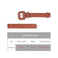 thumbnail image 4 of INSPIRE CHIC Womens 0.9" Width Pure Belts, Fashion Causal Faux Leather Waistband Belt for Jeans Pants Dresses 44.9x0.9"(LxW) Red Brown, 4 of 6