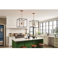 thumbnail image 6 of 12 Light Medium Open Frame Chandelier in Modern-Mid-Century Modern Style 20 inches Wide By 21 inches High-Black Finish Bailey Street Home, 6 of 6