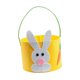 thumbnail image 3 of Cesta de Pascua vacía, reutilizable, decoración decorativa, recuerdo de fiesta con asa para niños Amarillo, 3 of 8
