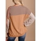 thumbnail image 4 of Dokotoo Moda para mujer 2023 Bloque de color Manga larga Cuello redondo Jersey de punto Sudadera Tops, 4 of 4