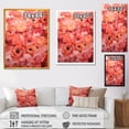 thumbnail image 4 of Designart "Radiant Beauty of Coral Ranunculus" Floral Canvas Wall Art - Traditional Coral Ranunculus Living Room Canvas Art, 4 of 6