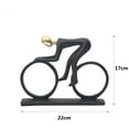 thumbnail image 2 of Bicycle Rider Statue Abstract Modern Figurines Sculpture Sportsman Bike Cyclist Cycle Statue Office Living Room Decor, 2 of 3