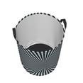 thumbnail image 4 of LNWH Laundry Basket, Fantastic Lines Pattern Foldable Laundry Hamper With Handles Waterproof, Medium Size, 4 of 8