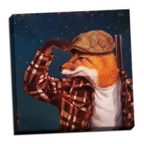 Gango Home Decor Vertical Fox Hunt by Lucia Heffernan (Ready to Hang); One 12x12in Hand-Stretched Canvas