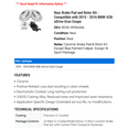 thumbnail image 2 of Rear Brake Pad and Rotor Kit - Compatible with 2015 - 2016 BMW 428i xDrive Gran Coupe, 2 of 2
