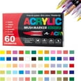 thumbnail image 1 of HLONK Stellaya Acrylic Markers for Coloring Books  Straight Liquid Acrylic Marker  Acrylic Brush Markers for Adult Coloring  Acrylic Paint Markers Pen Brush Dual Tip (48 color B), 1 of 6
