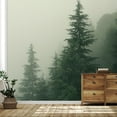 thumbnail image 2 of Idea4wall 5pcs Green Pine Trees Nursery Decor Stick Wallpaper Removable Wall Murals Large Wall Stickers for Home Decoration, 132"x120", 2 of 5