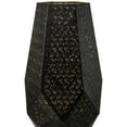 thumbnail image 4 of Northlight Laser-Cut Leaf Pattern Iron Table Lamp with Wood Base  - 17" - Black and Gold, 4 of 4