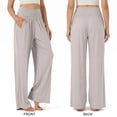 thumbnail image 4 of SOMER Women's Wide Leg Palazzo Lounge Pants with Pockets Light Weight Loose Comfy Casual Pajama Pants, 4 of 10