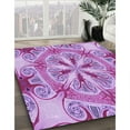 thumbnail image 3 of Ahgly Company Machine Washable Indoor Rectangle Transitional Orchid Purple Area Rugs, 7' x 10', 3 of 7