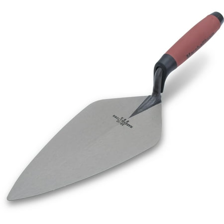MARSHALLTOWN 33 10FG London Brick Trowel, 10 x 4.625 Inch Masonry Finishing Tool with DuraSoft Handle