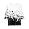 thumbnail image 5 of Domzest Womens Half Sleeve Tops Boho Floral Graphic Crew Neck Shirts Loose Fit Lightweight Dressy Casual Tunic Tops Multicolor S, 5 of 6