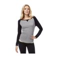 thumbnail image 1 of Aeropostale Womens Raglan Tee Pajama Sleep T-shirt, Grey, Juniors, X-Small, 1 of 1
