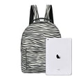 thumbnail image 6 of Daisy Rose Backpack Bag - Luxury PU Vegan Leather - Grey Zebra, 6 of 6