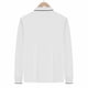 thumbnail image 5 of Ceisia Men's Slim-Fit Contrast-Trim Long-Sleeve Polo Shirt Multi-Solid for All-Season Casual Gift, 5 of 7