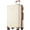 Brown+White, variant on Black ABS Hardshell 28-Inch Checked Luggage with Double Wheels, Expandable Suitcase 29.5x18.5x11.6 in