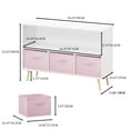 thumbnail image 3 of Jopath 4 Cube Kids Bookcase & Toy Storage Organizer with 3 Fabric Drawers for Playroom Storage,Pink03, 3 of 6