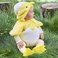 thumbnail image 4 of Baby Girl Easter Outfit Chicken Romper Hoodie Bodysuits Easter Toddler Girl Romper 6-12 Months, 4 of 9