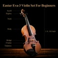 thumbnail image 5 of Eastar Kids 1/4 Fiddle Child Violin Set with Hard Case, School Band Students String Instruments EVA-3, 5 of 8
