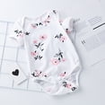 thumbnail image 5 of URMAGIC Newborn Infant Toddler Baby Girls 3 Pack Summer Romper Tops Bodysuits, 5 of 8