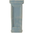 thumbnail image 2 of Ekena Millwork 7 1/2"W x 8"D x 17"H Traditional Recessed Wood Vintage Decor Corbel, Driftwood Blue, 2 of 6
