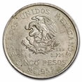 thumbnail image 2 of 1951-1954 Mexico Silver 5 Pesos Hidalgo Avg Circ, 2 of 2