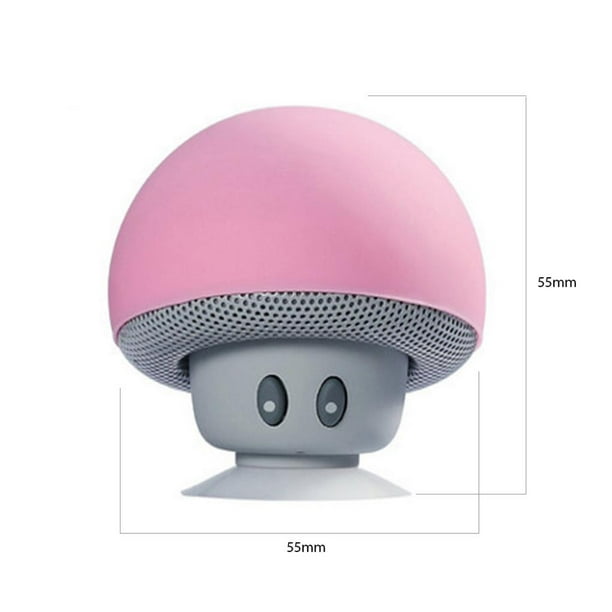 Inalámbrico Mini Bluetooth Portable Mushroom Speaker Bluetooth Sound Box Con Función De Ventosa Para Teléfonos Inteligentes Cateissary EL011909-00