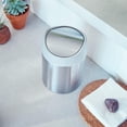 thumbnail image 2 of simplehuman bote de basura para mesa de cocina, baño, 1.5L, acero inoxidable, cepillado, 2 of 5