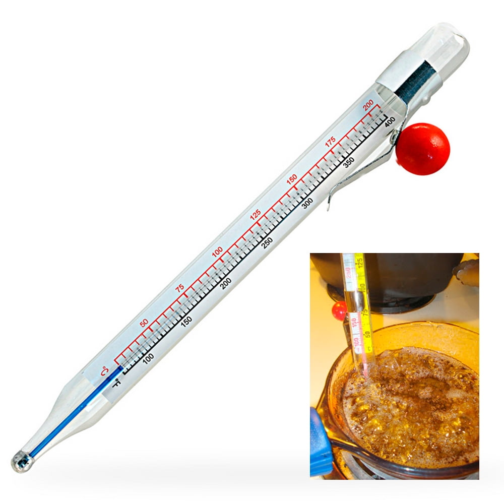 Sweet Making Glass Cooking Thermometer Deep Fat Frying 