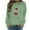 #0254-Mint Green, variant on Uoodti Womens Long Sleeve Plus Size Gift Crewneck Sweatshirts Ugly Christmas Sweater Women Funny Red Wine Glass Shirts Pullover