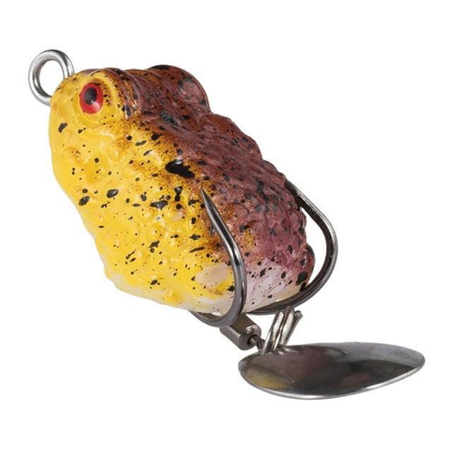 Señuelo de rana artificial, señuelo de pesca suave de silicona de 1 pulgada de largo. Estilo E
