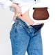 thumbnail image 2 of Inteprter Extensor de camisa de hojas simples Instalación amplia Aplicación amplia Aspecto exquisito Jeans de estilo aleatorio de alto nivel Maternidad Tela de costura y artesanía Marrón Inteprter HA060157-03, 2 of 6