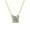 Gray, variant on Rainbow Glitter Square Choker Necklace in Gold Tone Short Chain Women Necklaces
