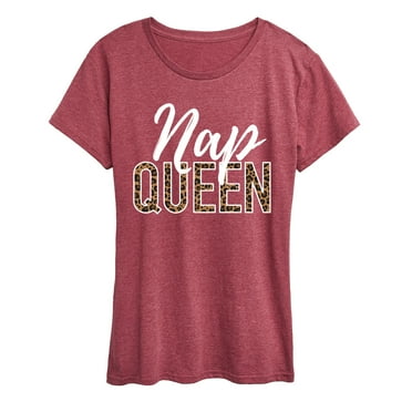 Instant Message - Nap Queen Leopard - Women's Short Sleeve Graphic T-Shirt