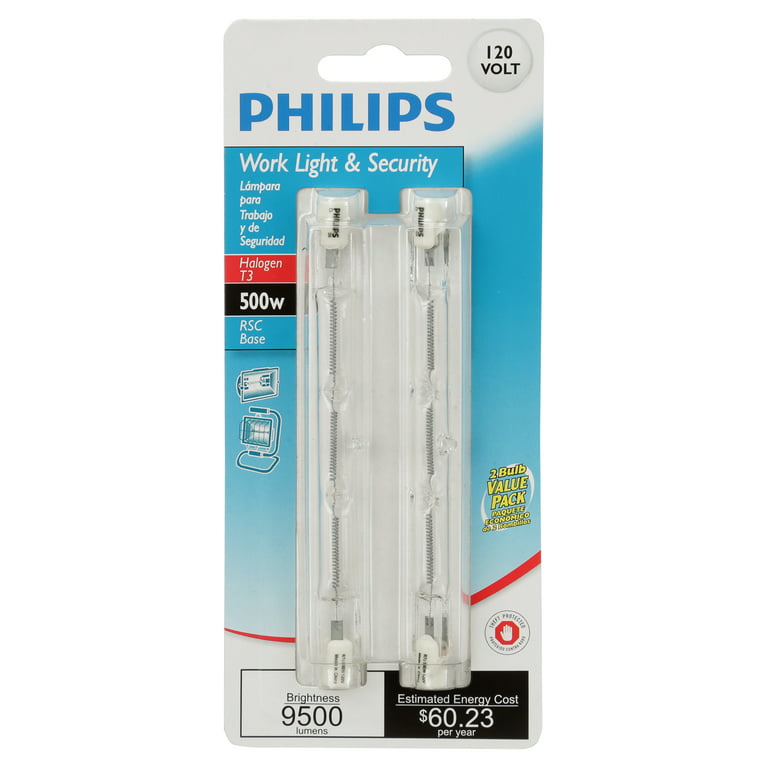 Philips - 2 ampoules halogène - 500W - 518866 