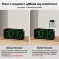 thumbnail image 4 of Reloj despertador digital Acedeck que funciona con pilas y pantalla grande, 4 of 9