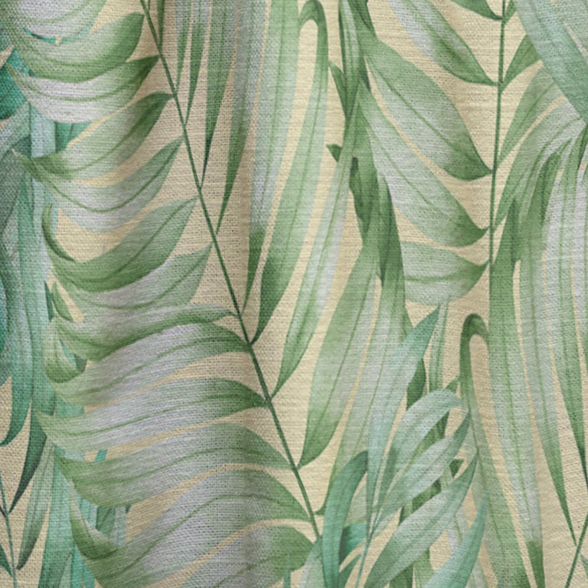 Designart 'Retro Tropical Foliage I' Mid-Century Modern Curtain Panel