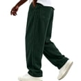 thumbnail image 5 of Maean Men's Corduroy Pants Wide Leg Loose Elastic Waist Casual Sweatpants Fall Winter Pant with Pockets, 5 of 6