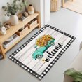 2x3ft Area Rug,Spring Farm Teal Truck Flower Washable Large Rugs Soft ...