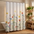 thumbnail image 5 of Unique Bargains Shower Curtain Waterproof Sets with Hooks Multicolor 71"W x 71"L, 5 of 8