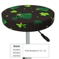 thumbnail image 4 of Balery St. Patrick'S Day8 Velvet Round Bar Chair Cushion Cover Adjustable, Protects From Scratches And Stains, Soft & Washable Ideal For Wooden And Metal Stools - 14 Inch, 4 of 7