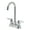 Polished Chrome, variant on Kingston Brass FB8498NDL Nuvofusion Double-Handle 4" Centerset High-Arc Bar Faucet, Brushed Nickel