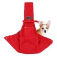 thumbnail image 4 of Reversible Dogs Carrier Cats Pouch Pocket Carrying Cross Bag Rabbit Puppy Wide Red, 4 of 8