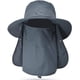 thumbnail image 1 of Sombrero de pesca para hombres y mujeres, sombrero de ala ancha con protección solar UV para exteriores con cubierta para la cara y solapa para el cuello, 1 of 6