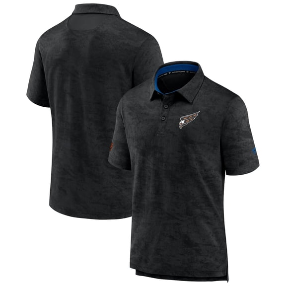 Men's Fanatics Branded Black Washington Capitals Special Edition 2.0 Authentic Pro Polo